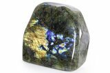 Flashy Free-Standing Polished Labradorite - Madagascar #360474-1